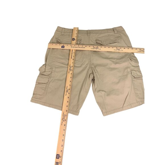 Iron Co. Mens Cargo Shorts 36 Beige - Perfect for Storing Snacks & Secrets - Picture 5 of 9